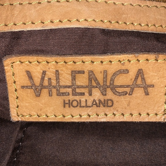 Vilenca Holland Woven Panel Leather Crossbody Purse - Picture 4 of 5